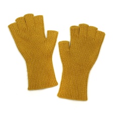 Mustard Long Wrist Fingerless Gloves by Peace of Mind